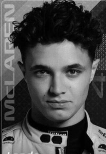 charles Leclerc picture black and white